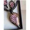 Image 3 : Boxed Set of Hand Blown Earrings & Necklace