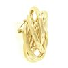 Image 6 : 14k Yellow Gold Polished Tube Interlocking Infinity Knot Large Circle Pin Brooch
