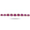 Image 2 : 18.69 ctw Ruby and 5.90 ctw Diamond 14K Yellow Gold Necklace