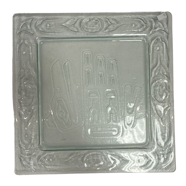 First Nations Embossed Glass Plate