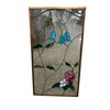 Image 1 : Leaded Stain Glass Window With Flowers