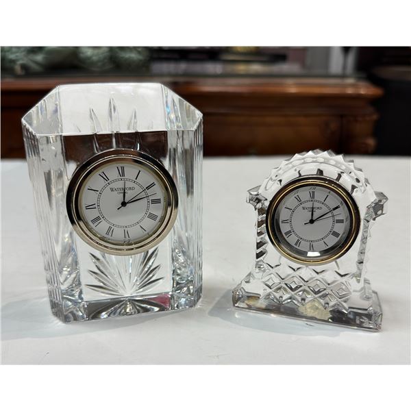 2 Waterford Desk Top Clocks