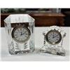 Image 1 : 2 Waterford Desk Top Clocks