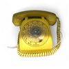 Image 1 : Vintage Yellow Rotary Telephone By Automatic Electric