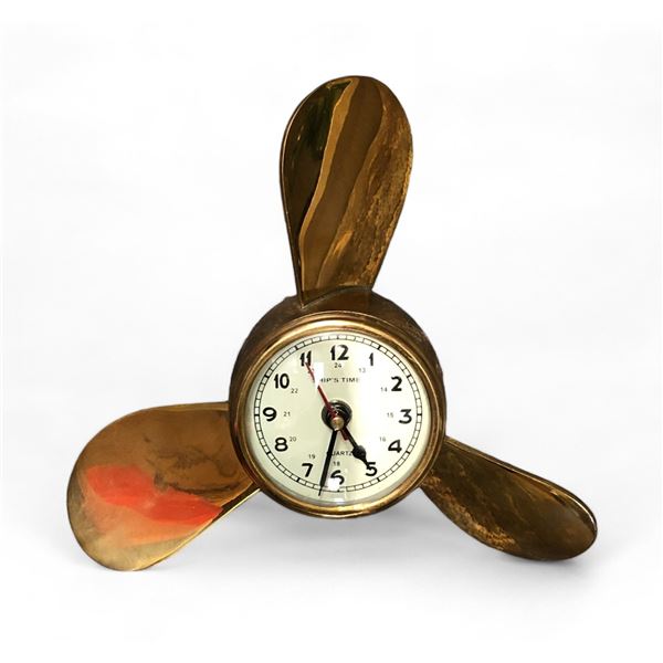Ships Time Desk Top Propeller Clock