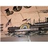 Image 3 : Vintage Louisiana Steam Boat Company Framed Advertising Mirror