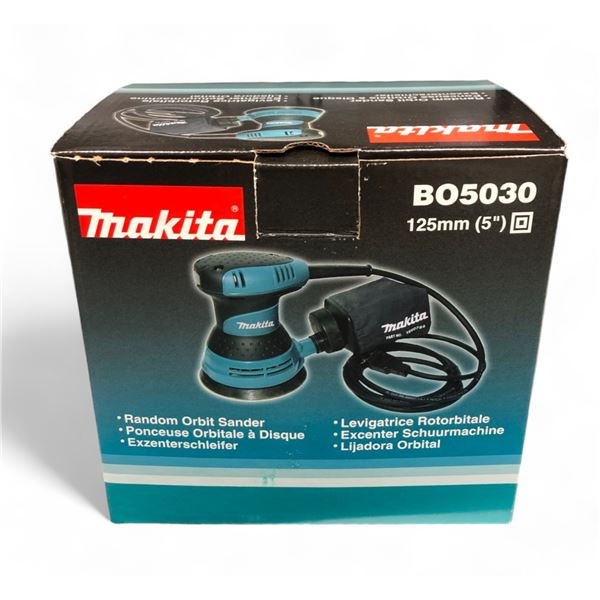 Makita Random Orbit Sander, Brand New In Box