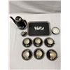 Image 3 : Pratt Fenton Old Greek Tea Set With Teapot, Cups, Creamer, Saucers, Tray, Etc...