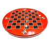 Image 3 : Simplex Tin Toy Type Writer In Original Box With Tin Double Sided Checker Board