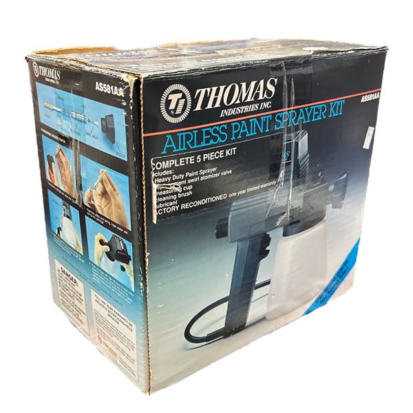 Thomas Airless Paint Sprayer Kit, Brand New In Box