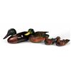 Image 1 : 2 Hand Carved Hand Painted Duck Decoys And 2 Miniature Ducks