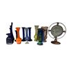 Image 1 : Assorted Collectibles, Art Glass Vases, Candle Sticks, Pitchers, Wacky Bird, Etc..