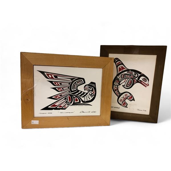 2 First Nations Trinket Boxes With Inset Tiles