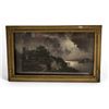 Image 1 : Framed Print Of Chapel By River Signed J.W. Goyyard