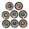 Image 1 : 8 Flower Festivals Of Japan Cloisonne Plates