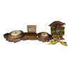 Image 1 : Carved Wooden Barometer, Coo-Coo Clock, And Watch Maker Parts