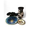 Image 2 : Assorted Pottery Collectibles, Vases, Bowls, Plate, Etc..