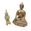 Image 1 : 2 Metal Tibetan Buddha Statues