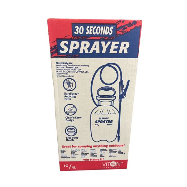 1 Gallon Viton 30 Seconds Sprayer In Original Box