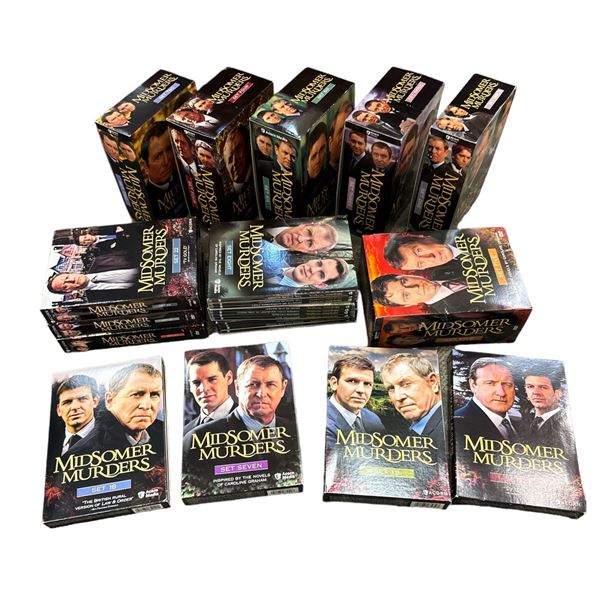 Box Full Of Midsommer Murders Vhs Tapes