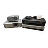 Image 1 : Box Of Assorted Electronics Vhs Players And Projectors , Sanyo, Toshiba, And Citizen