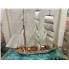 Image 1 : Custom Made Ship Diorama In Glass Case