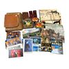 Image 1 : Box Full Of Assorted Collectibles, Postcards, Wallets, Belt Buckles, Etc..