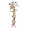 Image 1 : Very Large Ceramic Sculpture Of Lady Holding Flowers
