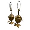 Image 2 : Pair Of Brass Samovar Tea Urn Table Lamps