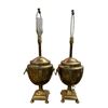 Image 3 : Pair Of Brass Samovar Tea Urn Table Lamps