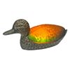 Image 1 : Brass And Glass Light Up Duck Lamp