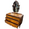 Image 2 : Vintage Carved Wooden Glass Top Vanity