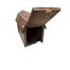 Image 2 : Wooden Barn Style Mail Box With Painting Of House In The Woods On Both Sides