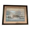 Image 1 : Framed Robert Bateman Print Of Killer Whales And Birds, 1985