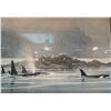 Image 3 : Framed Robert Bateman Print Of Killer Whales And Birds, 1985