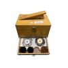 Image 2 : Vintage Ronson Roto Shine Magnetic Shoe Polishing Case With Contents And Foot Rest Handle