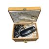 Image 3 : Vintage Ronson Roto Shine Magnetic Shoe Polishing Case With Contents And Foot Rest Handle