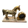 Image 2 : United Clock Company Mantle Clock With Horse On Plastic Base
