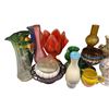 Image 2 : Assorted Collectible Ceramic And Glassware, Vases, Cups, Creamers, Bowls, Etc.…