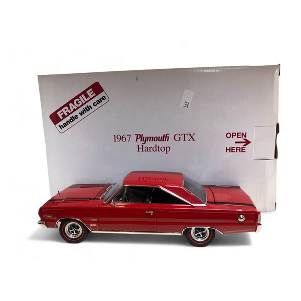 Die Cast Danbury Mint 1967 Plymouth Gtx Hardtop In Box