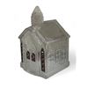 Image 3 : 3 Glass Collectibles, 2 Crosses And Church