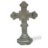 Image 4 : 3 Glass Collectibles, 2 Crosses And Church