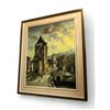 Image 1 : Vintage Framed Oil On Canvas, Town Scene By G. Schroter