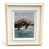 Image 2 : 4 Assorted Framed Pictures, Dolphins, Flowers And Cats
