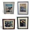 Image 1 : 4 Assorted Framed Pictures, Bird, Parrot, And Cranes