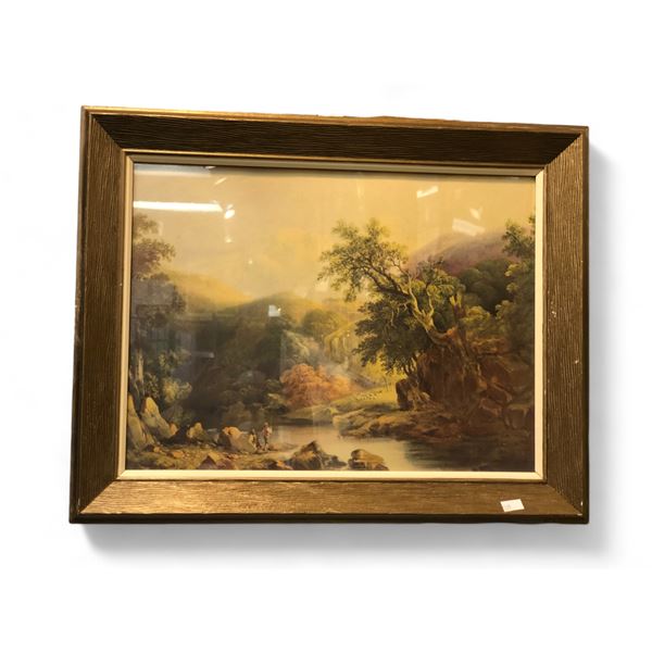 Framed Print Of Fisherman At River