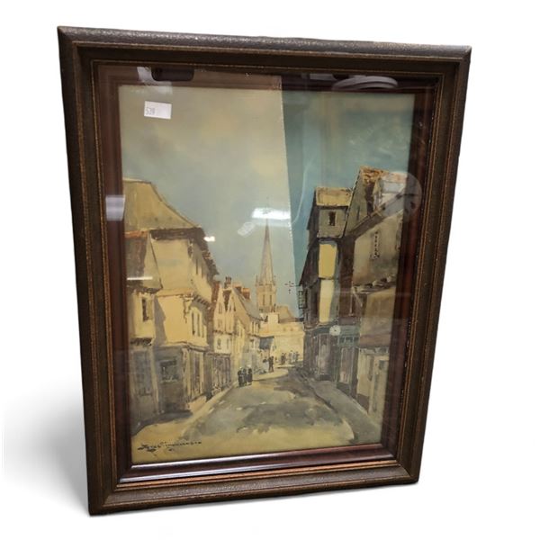 Framed Print Of European City