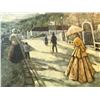 Image 3 : Framed Oil On Canvas European City Scene Signed Domina