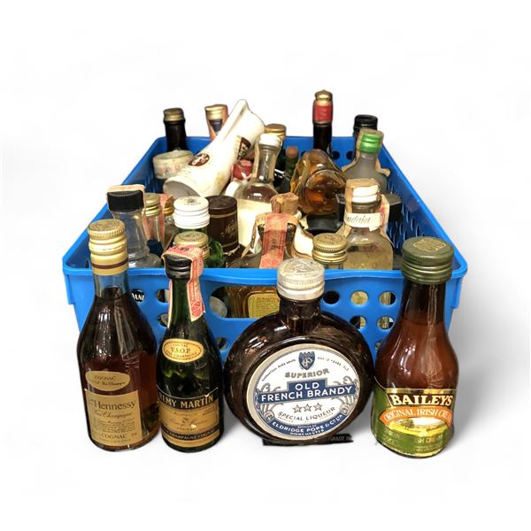Large Assortment Of Full Miniature Liquor Bottles