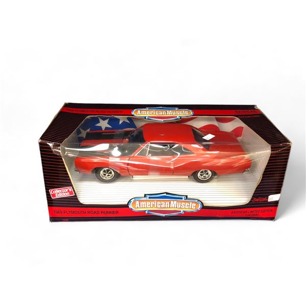 1:18 Die Cast Ertl Collectors Edition American Muscle 1969 Plymouth Road Runner In Original Box 1 Of
